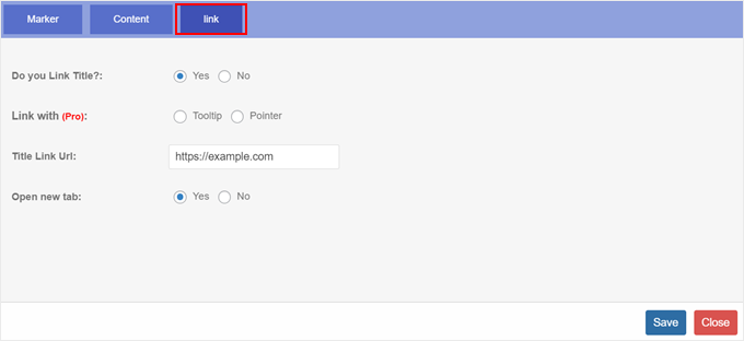 Adding a link to the hotspot's tooltip text with the Image Hotspot plugin Adding a link to the hotspot's tooltip text with the Image Hotspot plugin