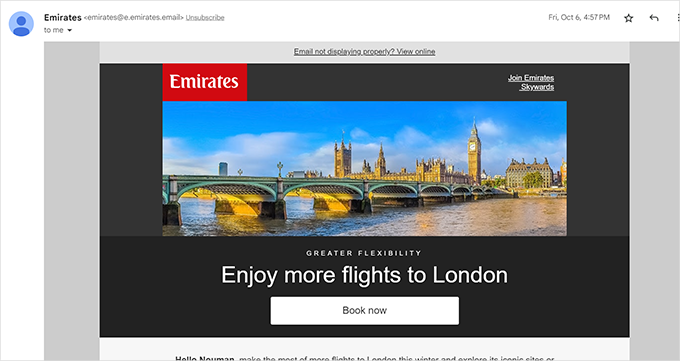 Sale email based on user interest Sale email based on user interest