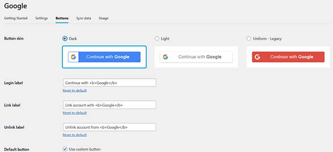 Choose your button style