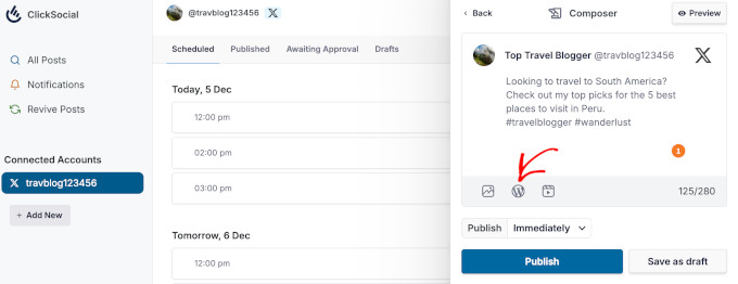 ClickSocial scheduling tool ClickSocial scheduling tool