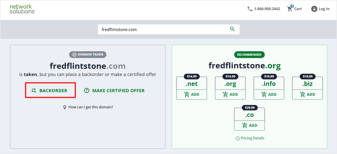 Check That a Domain Backorder Is Available Check That a Domain Backorder Is Available