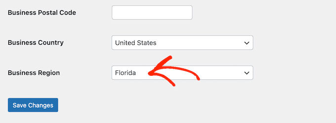 Setting the business region for your online store Setting the business region for your online store