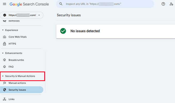 Google Search Console security and manual actions Google Search Console security and manual actions