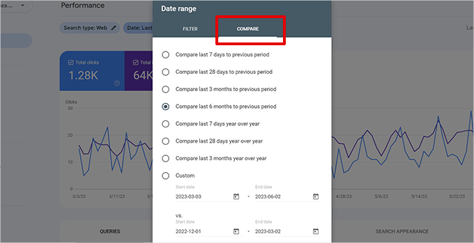 Compare performance in Google Search Console Compare performance in Google Search Console
