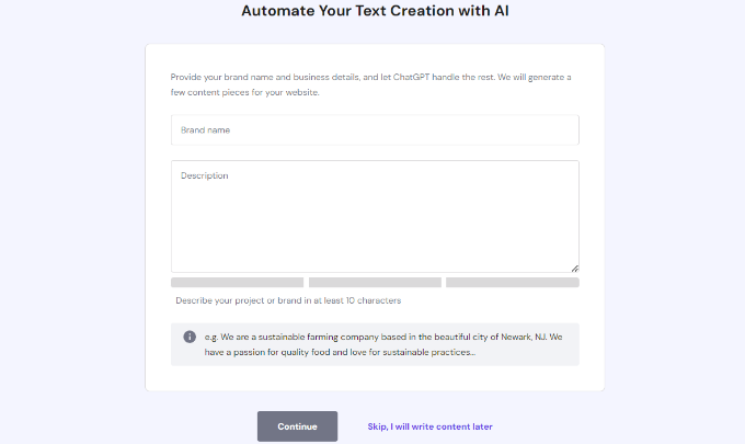 Automate text creation using ai Automate text creation using AI