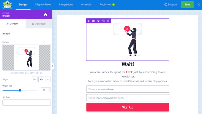 Creating an inline form using OptinMonster Creating an inline form using OptinMonster