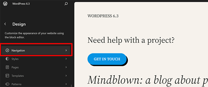 Editing WordPress navigation menus in Site Editor Editing WordPress navigation menus in Site Editor