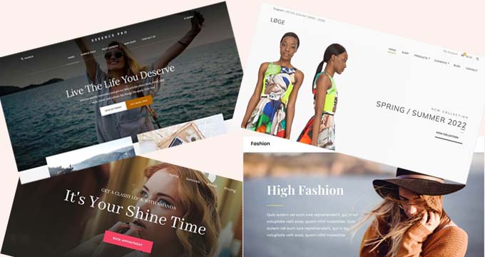 Fashion blog templates Fashion blog templates
