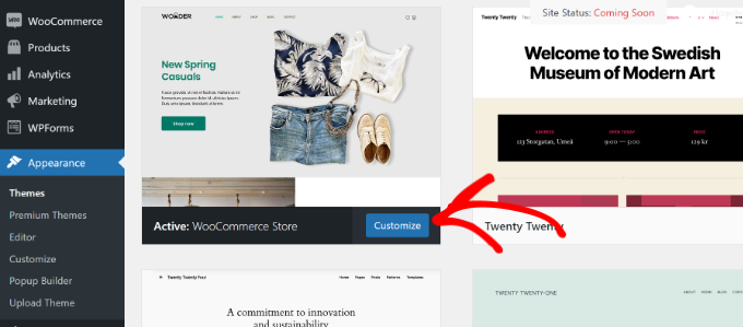 Customize default WooCommerce store theme Customize default WooCommerce store theme