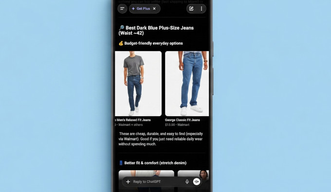 eCommerce product listing in ChatGPT
