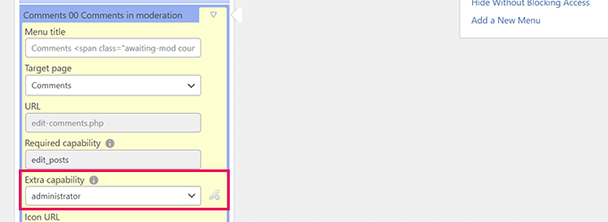 Restrict to user role Restrict to user role