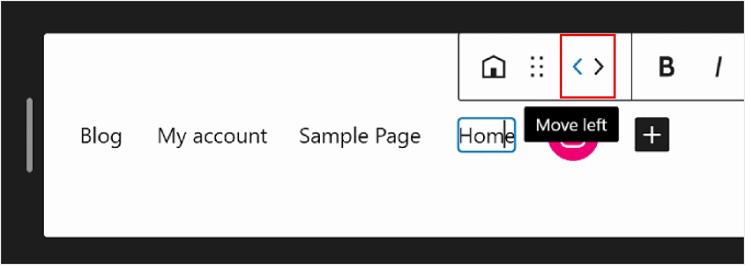 Moving menu blocks to the left in WordPress Full Site Editing Moving menu blocks to the left in WordPress Full Site Editing
