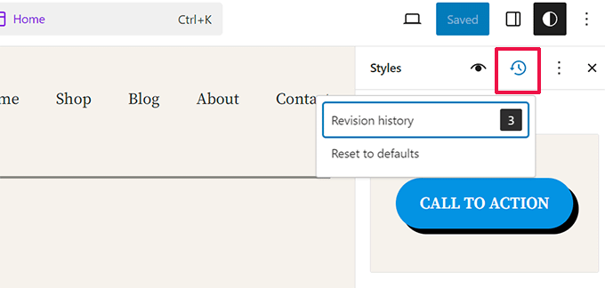 Style revisions Style revisions