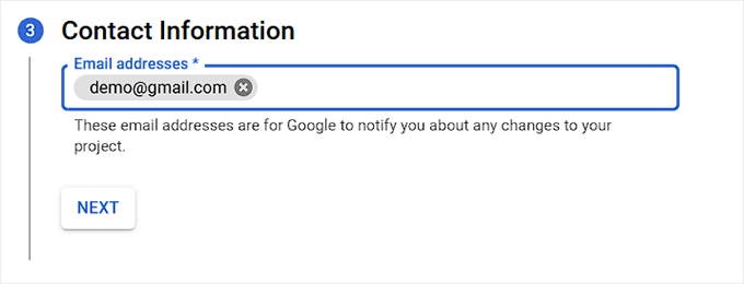 Add your contact information