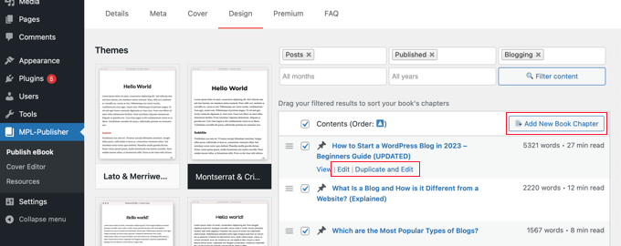 Editing or Duplicating Posts in MPL-Publisher Editing or Duplicating Posts in MPL-Publisher