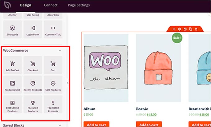 SeedProd WooCommerce Blocks Example SeedProd WooCommerce Blocks Example