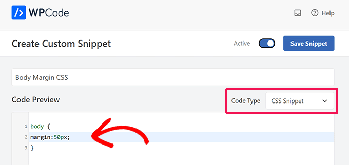 Adding custom CSS in WPCode Adding custom CSS in WPCode