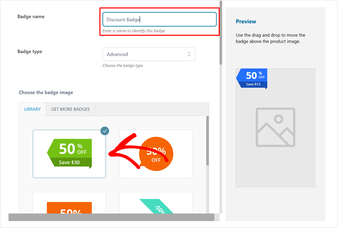 Giving the product badge a name and choosing a badge image in YITH plugin Giving the product badge a name and choosing a badge image in YITH plugin