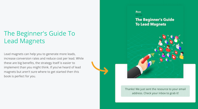 An example of an ebook, created using the Beacon lead magnet builder An example of an ebook, created using the Beacon lead magnet builder