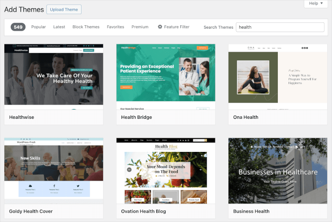 Health themes in WordPress Health themes in WordPress