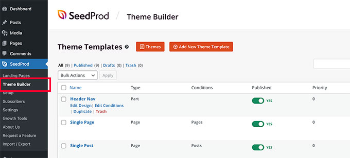 SeedProd theme builder SeedProd theme builder