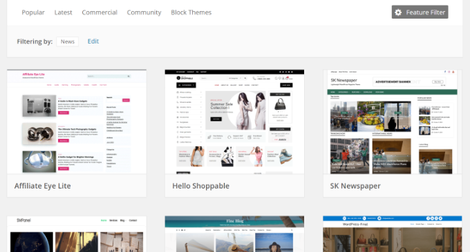 Choose a news theme Choose a news theme