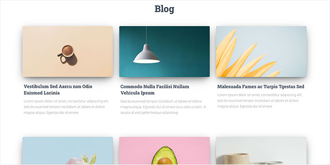 Featured images on homepage Featured images on homepage