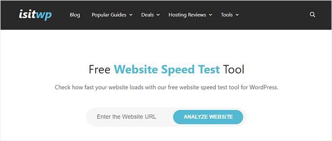 isitwp-website-speed-test