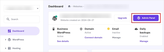 Accessing WordPress admin in Hostinger Accessing WordPress admin in Hostinger