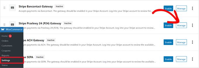Click Manage for Stripe Przelewy payments in WooCommerce Click Manage for Stripe Przelewy24 payments in WooCommerce