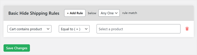 Adding conditional logic to hide shipping options Adding conditional logic to hide shipping options