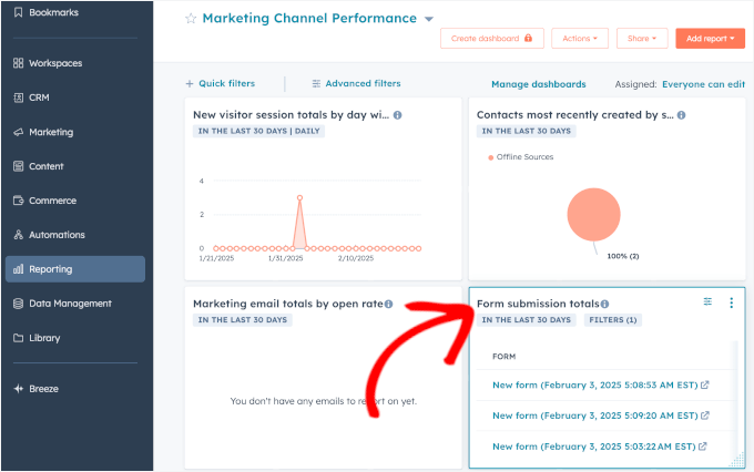 Tracking form submissions on HubSpot Tracking form submissions on HubSpot