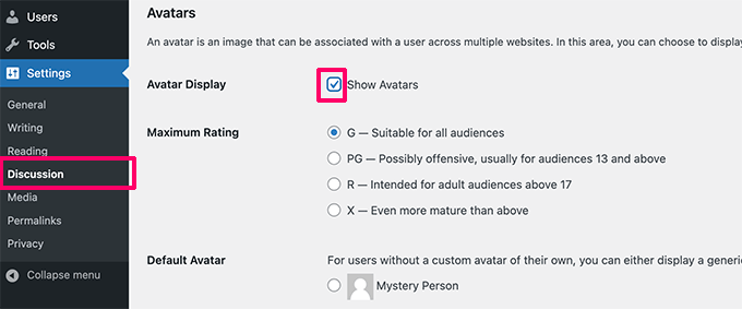 Turn off Gravatars in WordPress Turn off Gravatars in WordPress