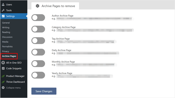 Removing archive pages with Smart Archive Page Removing archive pages with Smart Archive Page