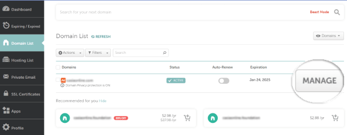 View domain list Namecheap View domain list Namecheap