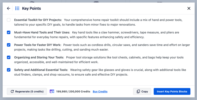 AI Generated 'Key Points' Content Summary Using AIOSEO AI Generated 'Key Points' Content Summary Using AIOSEO