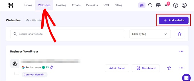 Adding a new website in Hostinger Adding a new website in Hostinger