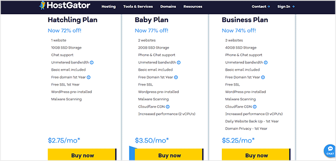 HostGator pricing HostGator pricing