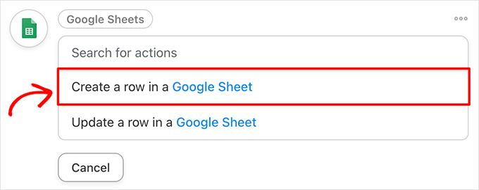 Create a row in a Google Sheet with OpenAI Create a row in a Google Sheet with ChatGPT