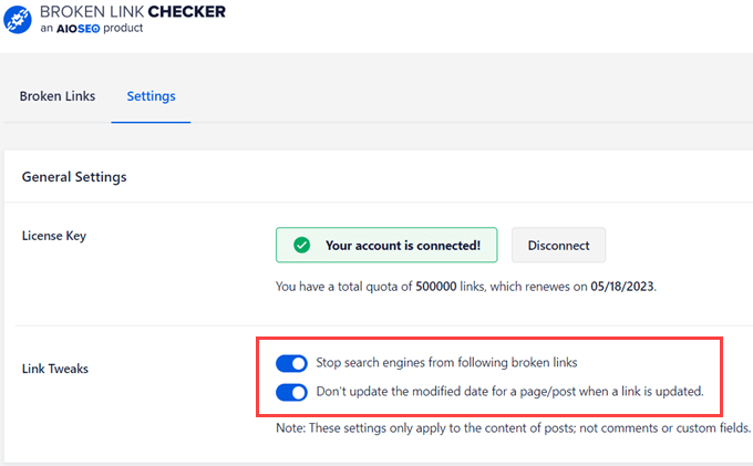 link tweaks broken links tool link tweaks broken links tool
