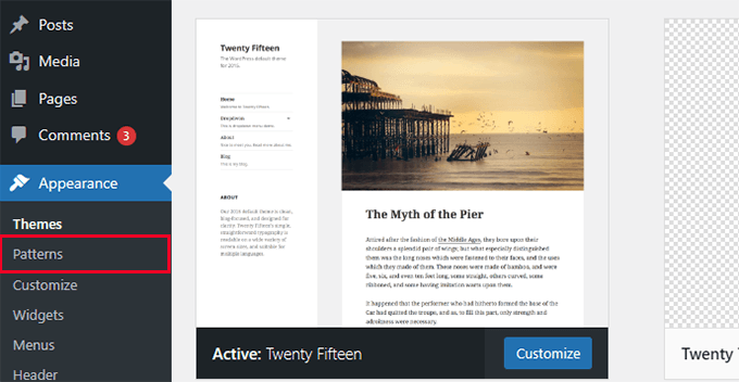 Classic themes managing patterns Classic themes managing patterns