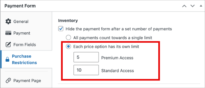 restrict purchase quantity restrict purchase quantity