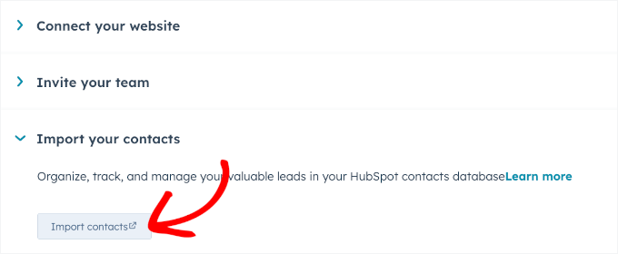 Importing contacts in HubSpot Importing contacts in HubSpot
