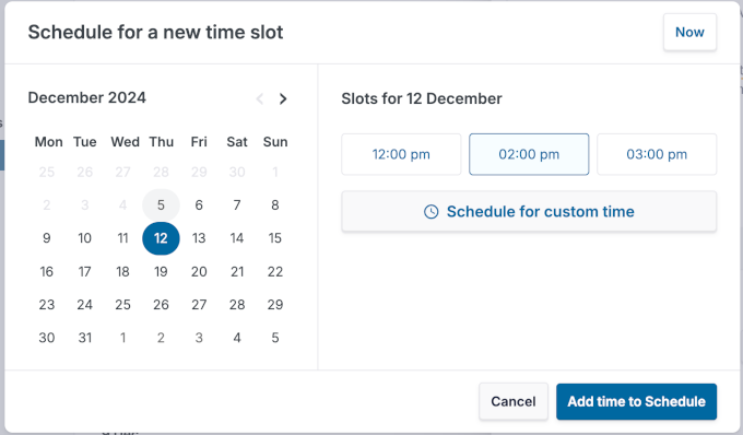 ClickSocial schedule time and date ClickSocial schedule time and date