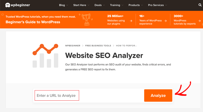 WPBeginner's Website SEO Analyzer WPBeginner's Website SEO Analyzer