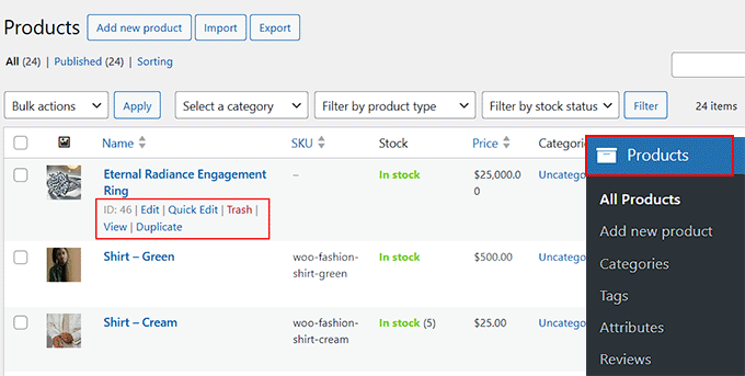 Click the Edit link for your preferred product Click the Edit link for your preferred product