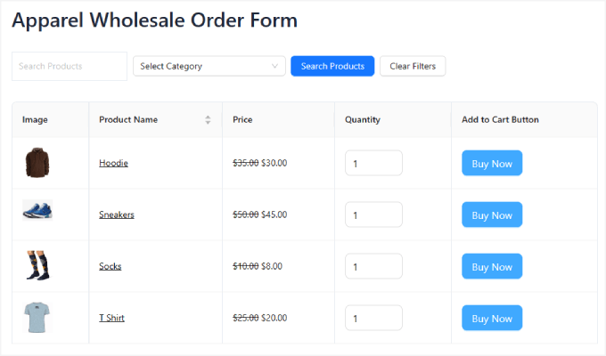 Live apparel wholesale order form Live apparel wholesale order form
