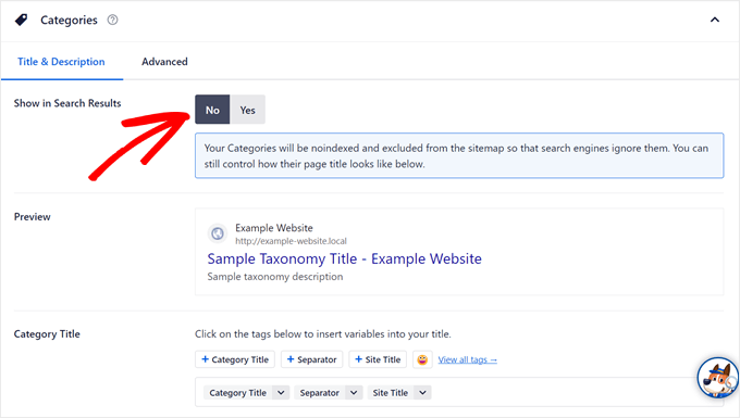 Noindexing the category archive page in AIOSEO Noindexing the category archive page in AIOSEO