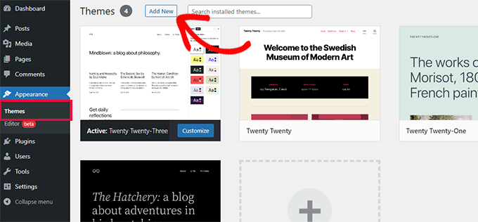 Add new theme Add new theme