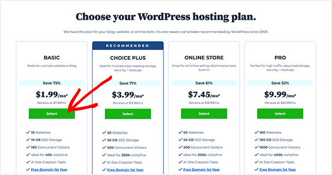 Bluehost Pricing Plans Bluehost Pricing Plans